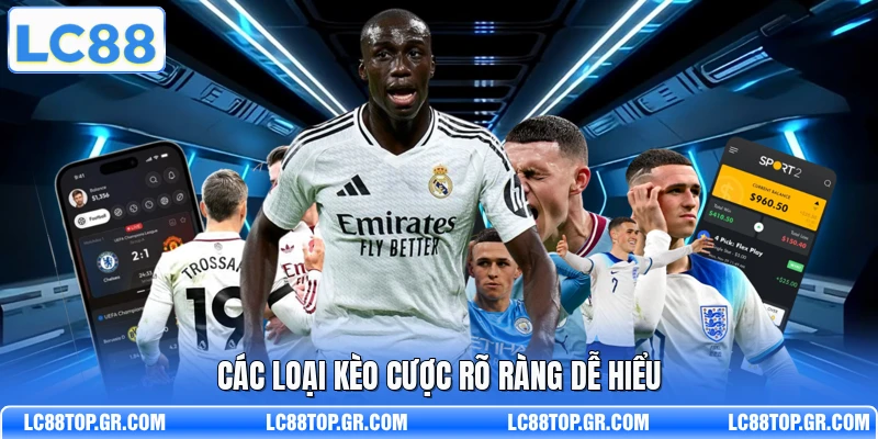 Các loại kèo cược rõ ràng dễ hiểu 