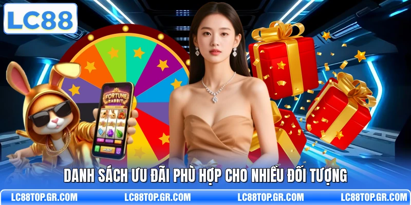 Danh sách ưu đãi phù hợp cho nhiều đối tượng